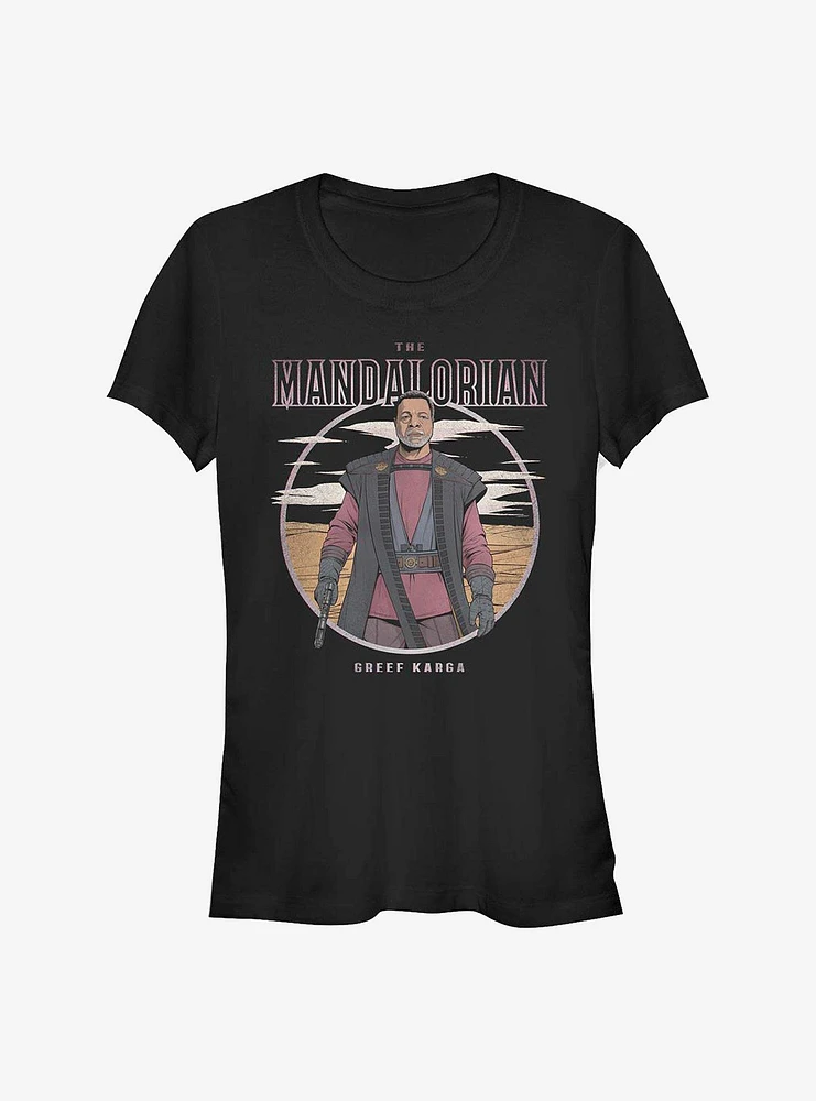 Star Wars The Mandalorian Greef Karga Portrait Girls T-Shirt