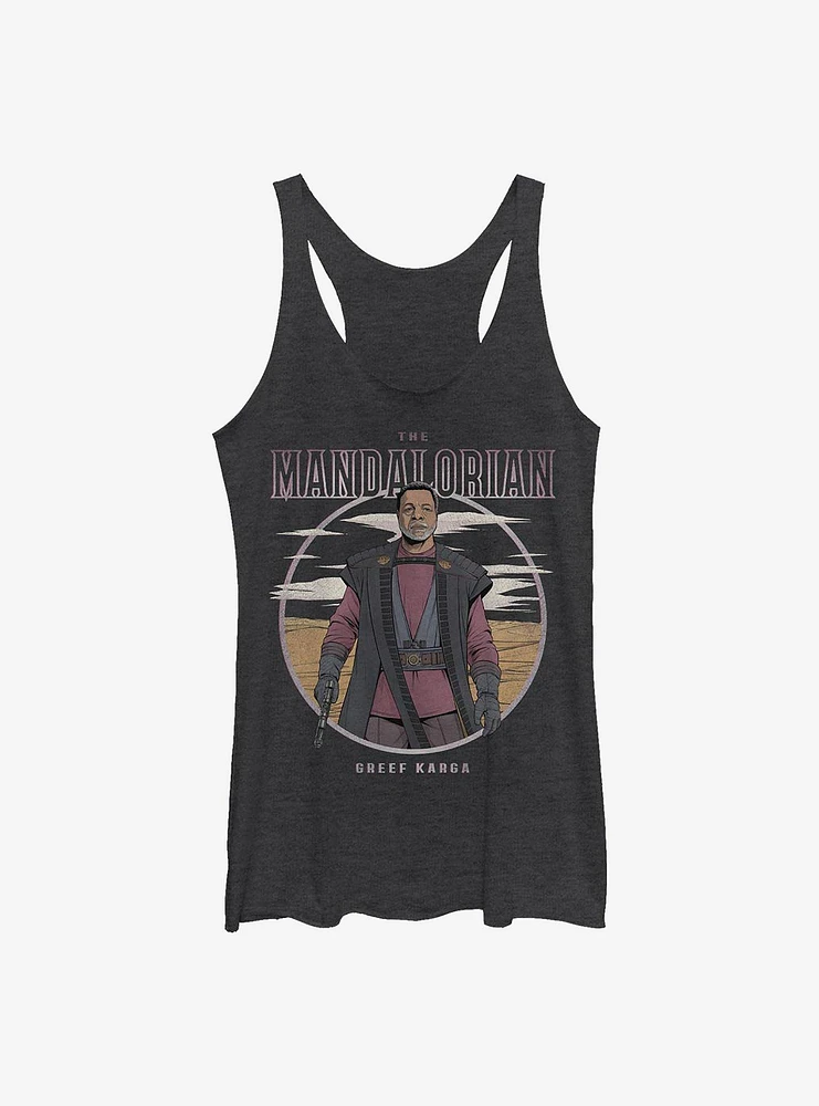 Star Wars The Mandalorian Greef Karga Portrait Girls Tank