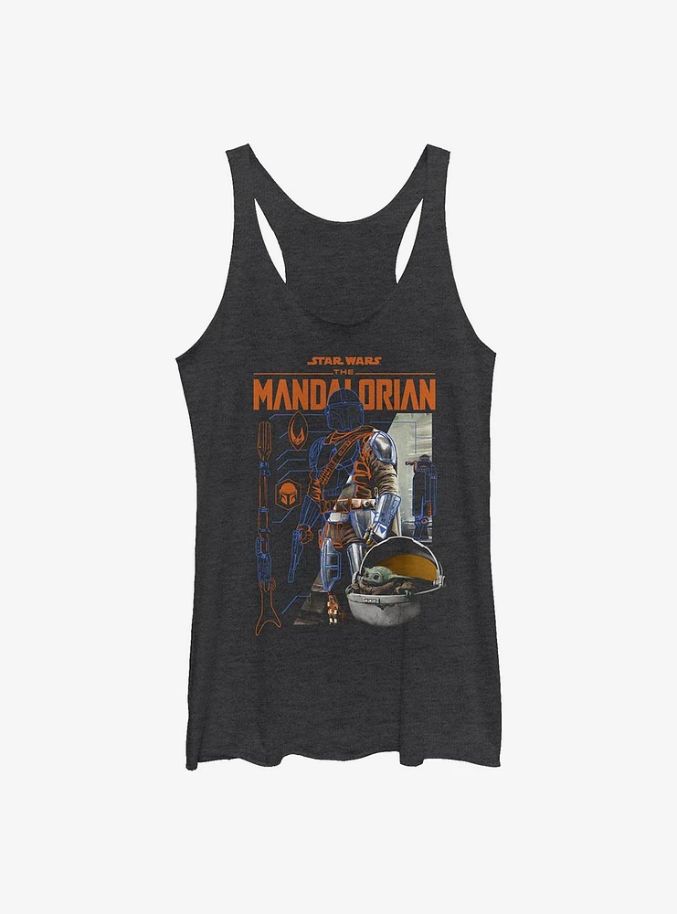 Star Wars The Mandalorian Mando Components Girls Tank