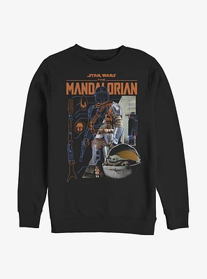 Star Wars The Mandalorian Mando Components Crew Sweatshirt