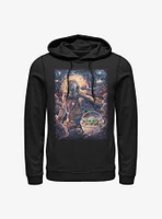 Star Wars The Mandalorian Mando And Child Starry Night Hoodie