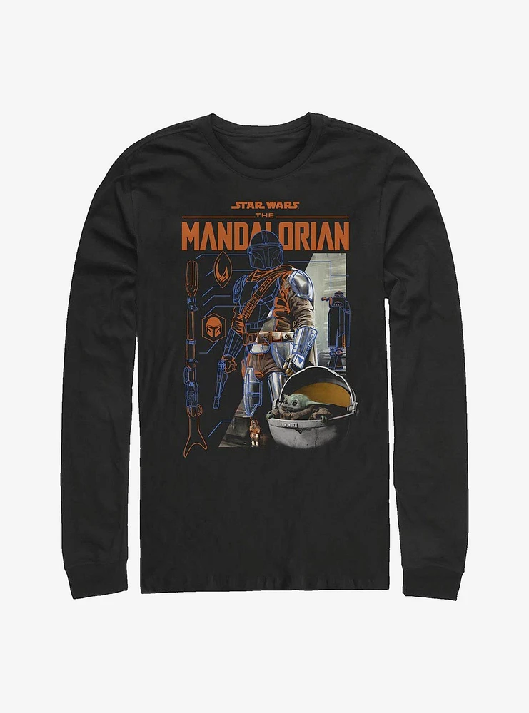 Star Wars The Mandalorian Mando Components Long-Sleeve T-Shirt