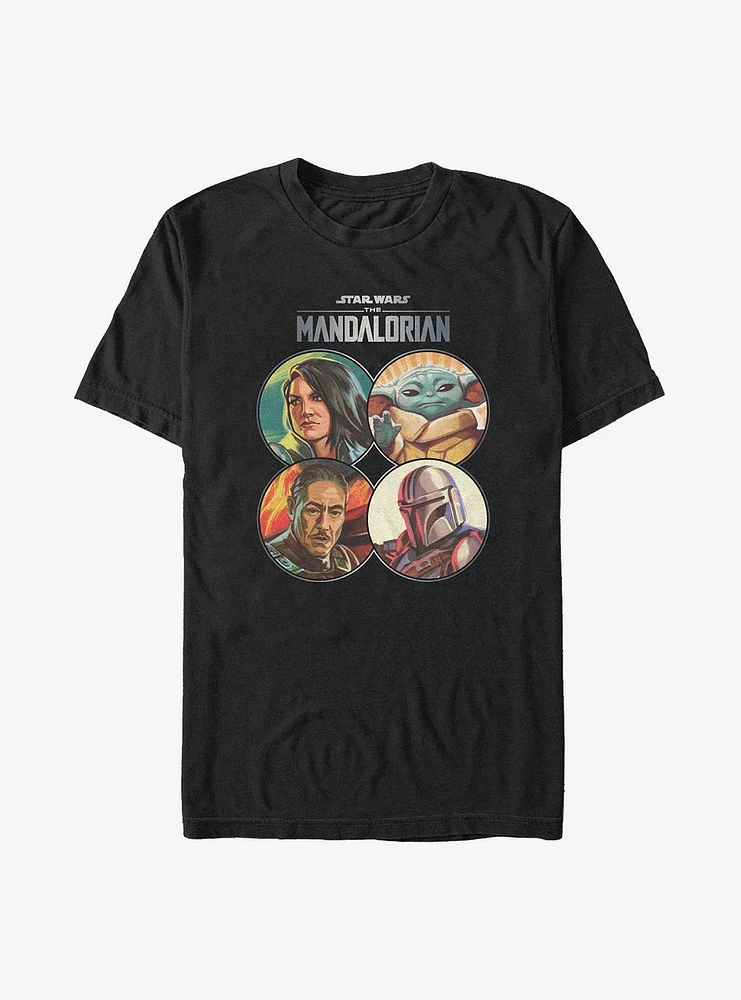 Star Wars The Mandalorian Main Crew Coins T-Shirt