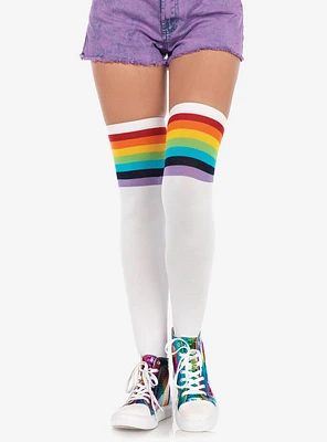 Over The Rainbow Opaque Thigh Highs