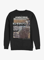 Star Wars The Mandalorian Mando Comic Crew Sweatshirt