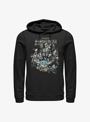 Star Wars The Mandalorian Main Characters Hoodie