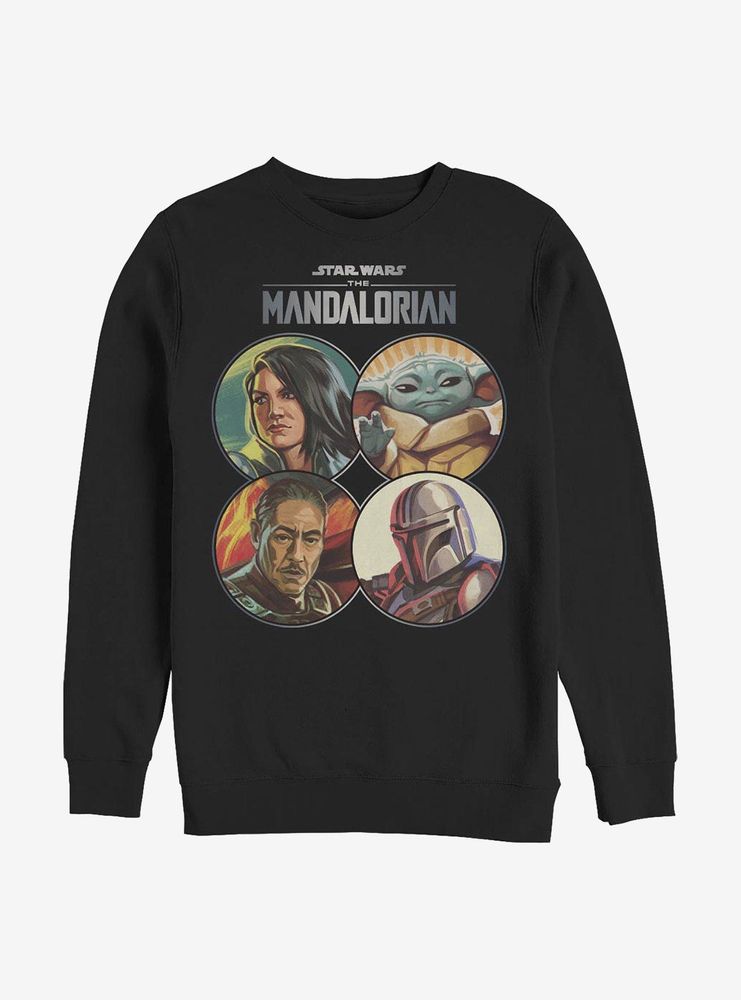 Star Wars The Mandalorian Character Coins Sweatshirt