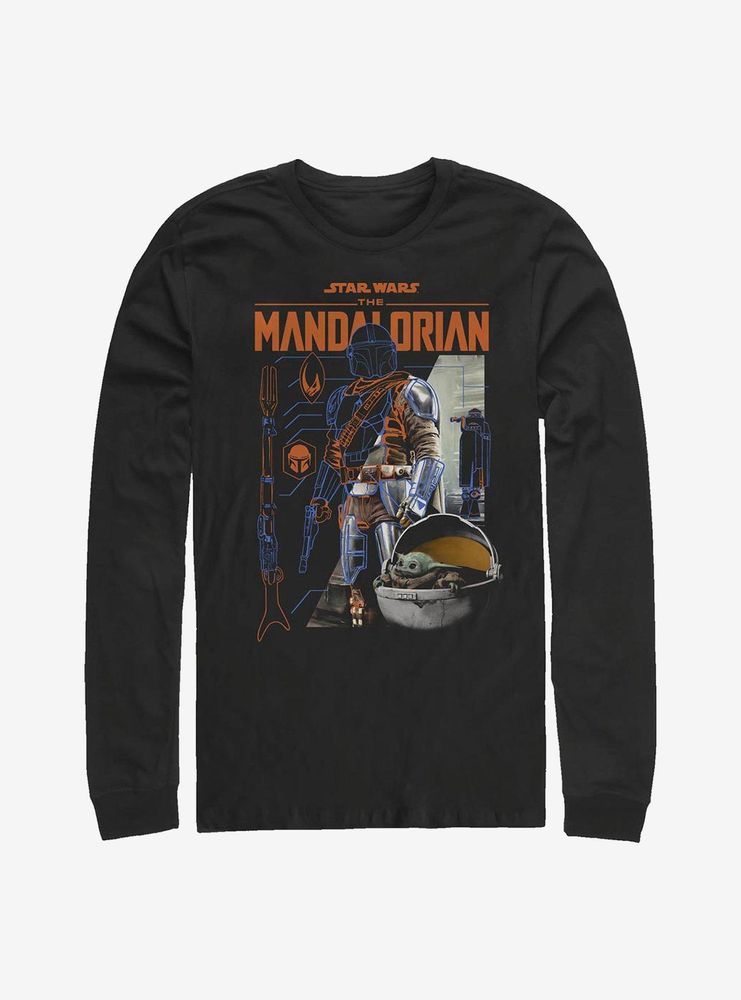 Star Wars The Mandalorian Specs Long-Sleeve T-Shirt