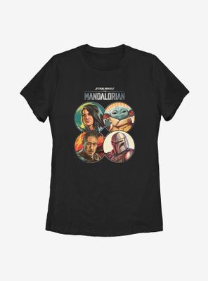 Star Wars The Mandalorian Character Coins Womens T-Shirt