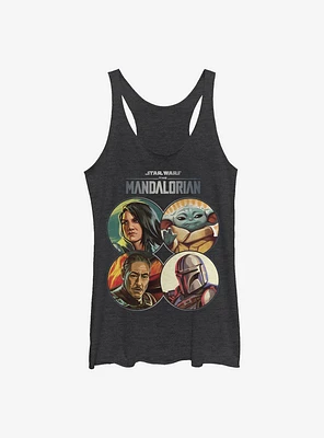 Star Wars The Mandalorian Character Coins Womens Tank Top