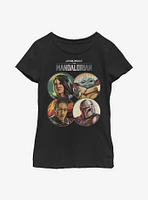 Star Wars The Mandalorian Character Coins Youth Girls T-Shirt
