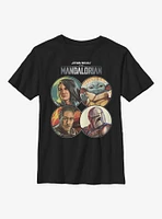 Star Wars The Mandalorian Character Coins Youth T-Shirt