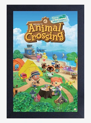 Animal Crossing: New Horizons Pathway Framed Wood Wall Art