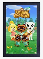 Animal Crossing New Horizons Group Portrait Framed Poster