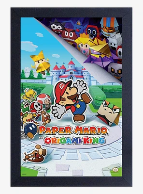 Paper Mario Origami King Framed Poster