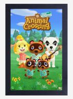 Animal Crossing New Horizons Group Portrait Framed Poster