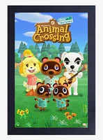 Animal Crossing New Horizons Group Portrait Framed Poster