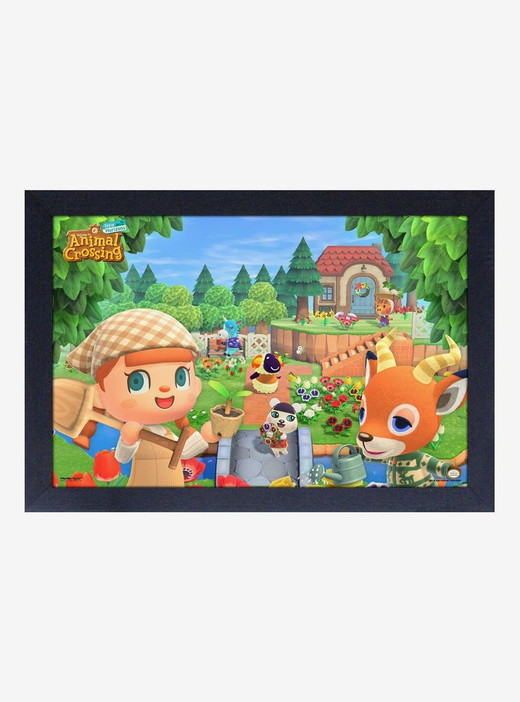 Animal Crossing New Horizons Spring Framed Poster