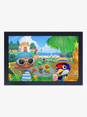 Animal Crossing New Horizons Summer Framed Poster