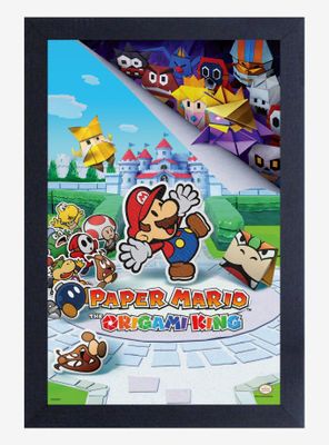 Paper Mario Origami King Framed Poster
