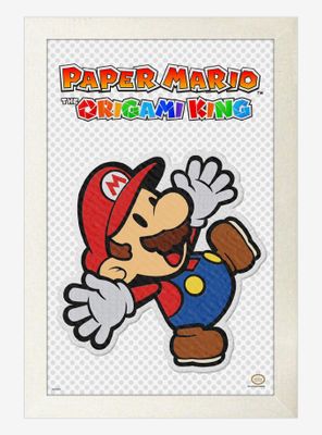 Paper Mario Sticker Framed Poster