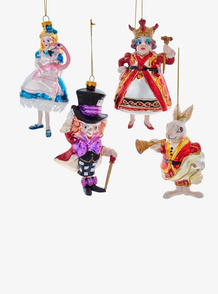 Noble Gems Alice In Wonderland 4-Piece Ornament Set