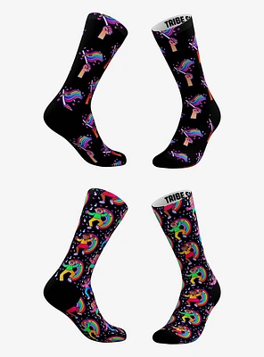 Rainbow Flag And Confetti Pride Socks 2 Pair