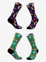 Everything'S Coming Up Corgi And Corgi Melon Socks 2 Pair