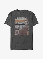 Star Wars The Mandalorian Comic Japanese Text T-Shirt