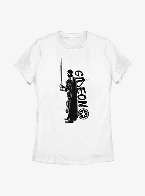 Star Wars The Mandalorian Gideon Splatter Womens T-Shirt