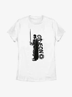Star Wars The Mandalorian Gideon Splatter Womens T-Shirt