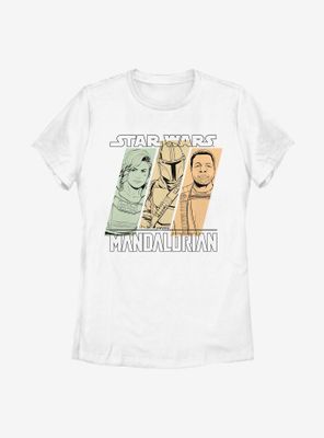 Star Wars The Mandalorian Mando Team Womens T-Shirt