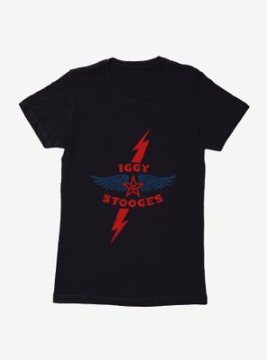 Iggy Pop The Stooges Logo Womens T-Shirt