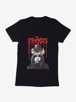 Iggy Pop The Stooges Red Font Womens T-Shirt