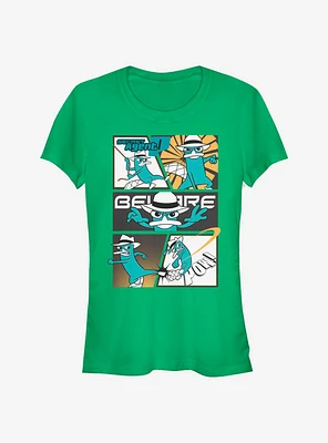 Disney Phineas And Ferb Agent P Box Up Girls T-Shirt