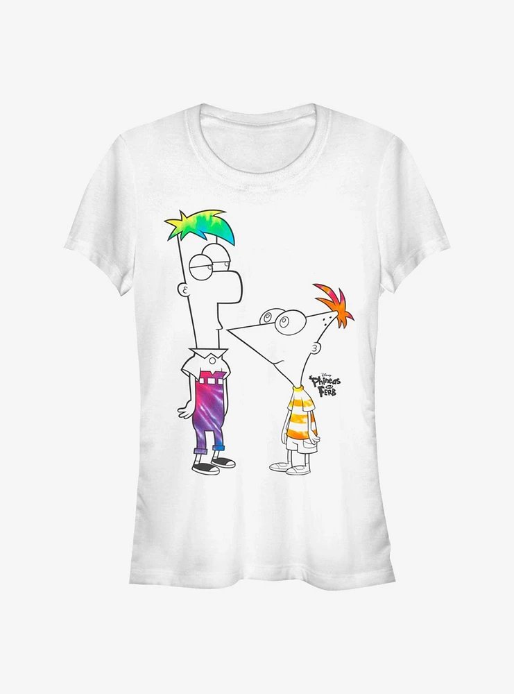 Disney Phineas And Ferb Boys Of Tie Dye Girls T-Shirt