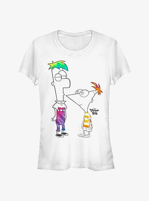 Disney Phineas And Ferb Boys Of Tie Dye Girls T-Shirt