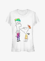 Disney Phineas And Ferb Boys Of Tie Dye Girls T-Shirt