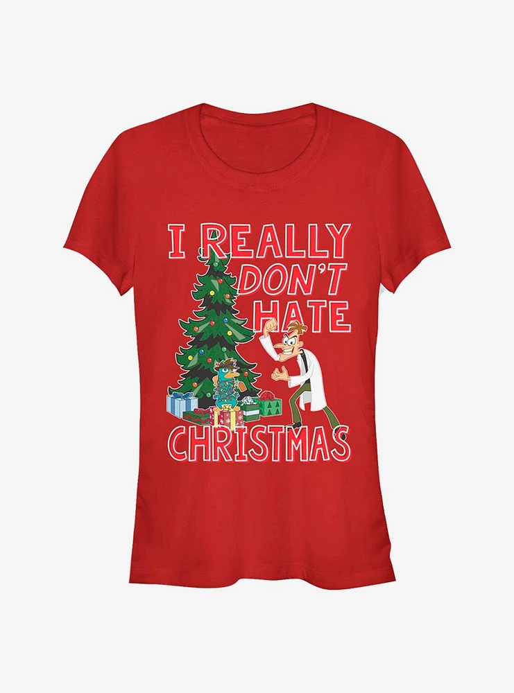 Disney Phineas And Ferb Doof Christmas Girls T-Shirt