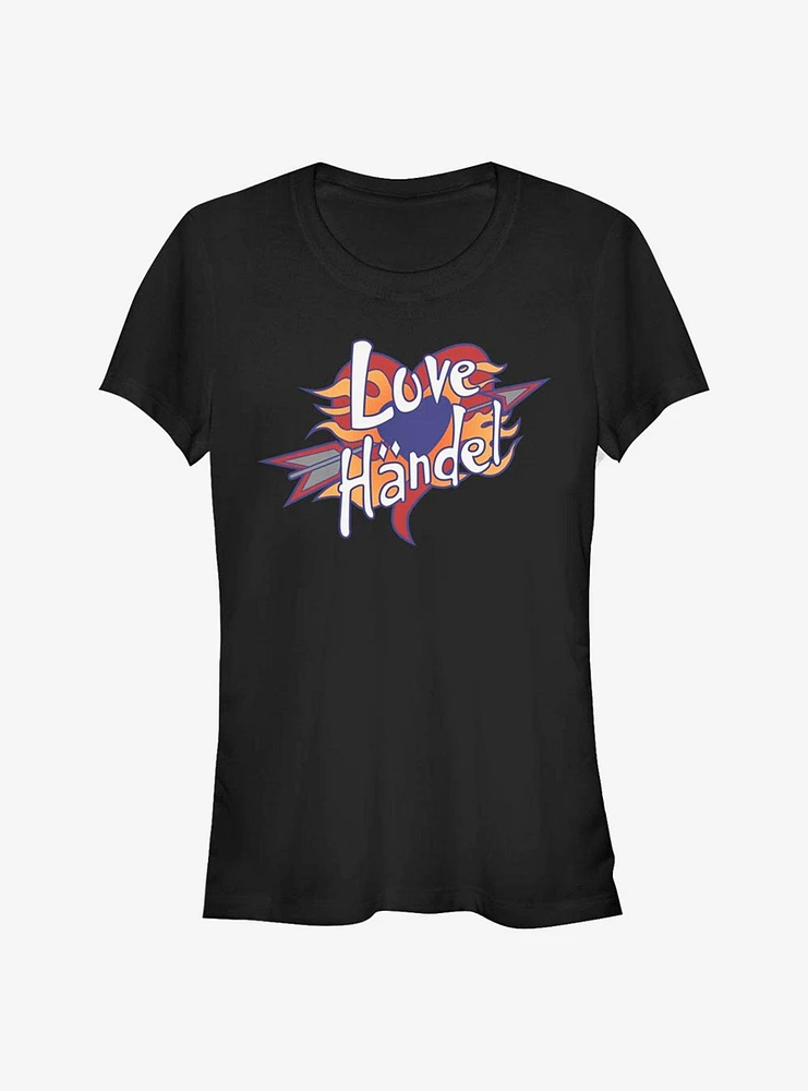 Disney Phineas And Ferb Love Handle Girls T-Shirt