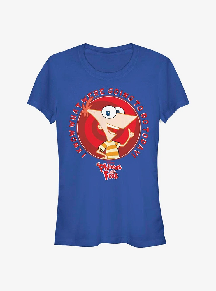 Disney Phineas And Ferb Do Today Girls T-Shirt