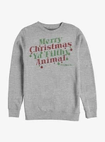 Home Alone Merry Christmas Ya Filthy Animal Crew Sweatshirt