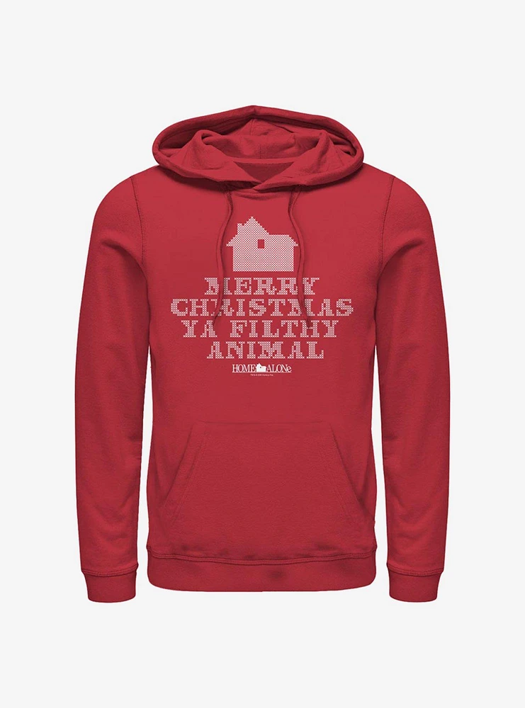 Home Alone Merry Christmas Ya Filthy Animal 8-Bit Hoodie