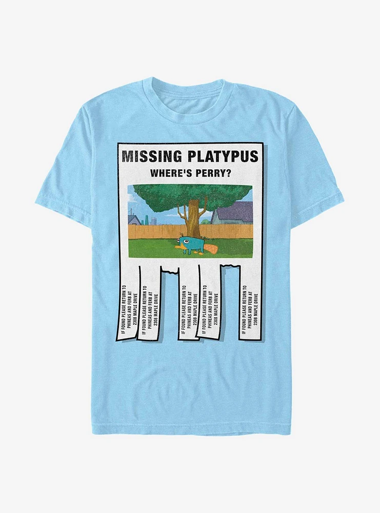 Disney Phineas And Ferb Missing Platypus T-Shirt