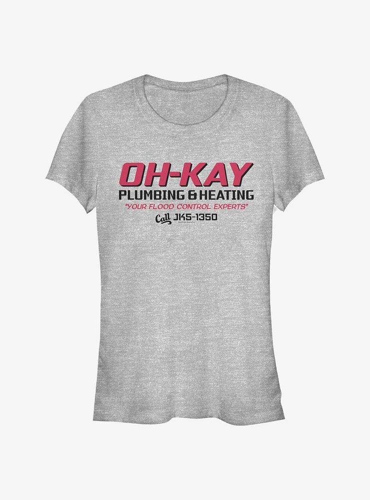 Home Alone Oh-Kay Plumbing Girls T-Shirt