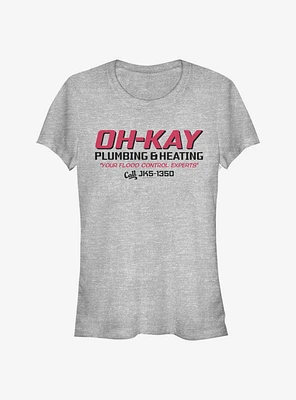 Home Alone Oh-Kay Plumbing Girls T-Shirt