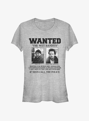 Home Alone Wet Bandits Wanted Poster Girls T-Shirt