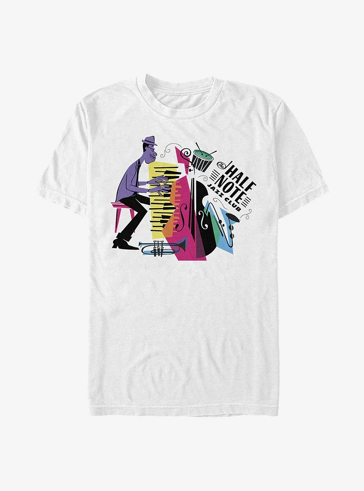 Disney Pixar Soul Half Note Jazz Club Badge T-Shirt