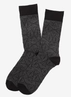 Harry Potter Deathly Hallows Black Socks