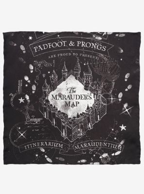 Harry Potter Marauder's Map Pocket Square